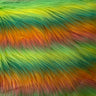 Faux Fur Fabric Striped Long Pile