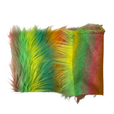 Faux Fur Fabric Striped Long Pile
