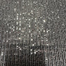 Polyester Spandex Mini Sequin Fabric 50" Champagne Stripe
