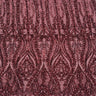Anault Damask Stretch Sequins Nylon Spandex Mesh Fabric - Damask Sequins, 60" Width, 4-Way Stretch (1 Yard)