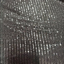Polyester Spandex Mini Sequin Fabric 50" Champagne Stripe