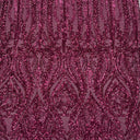 Anault Damask Stretch Sequins Nylon Spandex Mesh Fabric - Damask Sequins, 60" Width, 4-Way Stretch (1 Yard)