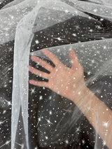 Silver Star Organza