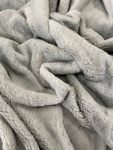 Gray Short Pile Bunny Faux Fur