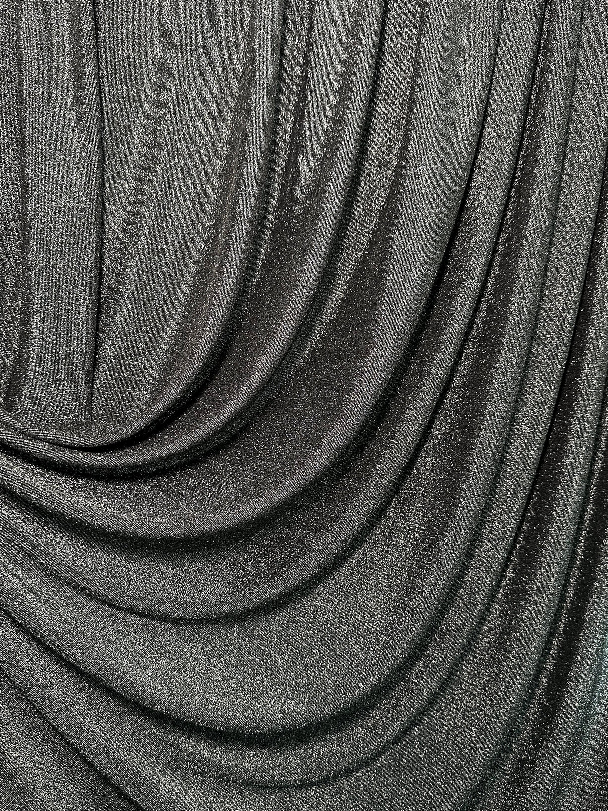 Silver Spandex Lurex Knit