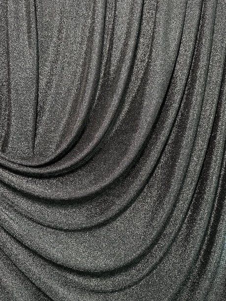 Silver Spandex Lurex Knit