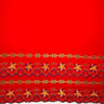 Polyester Embroidered Double Border Fabric