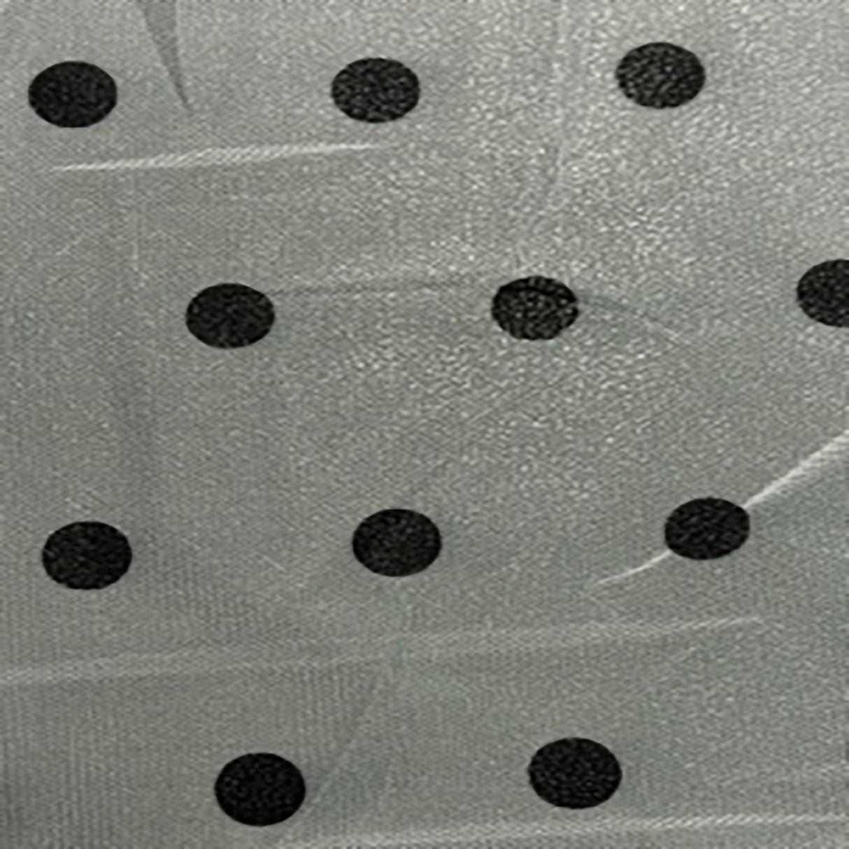 Mesh Fabric Flocked Dot Black 50"
