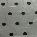 Mesh Fabric Flocked Dot Black 50"
