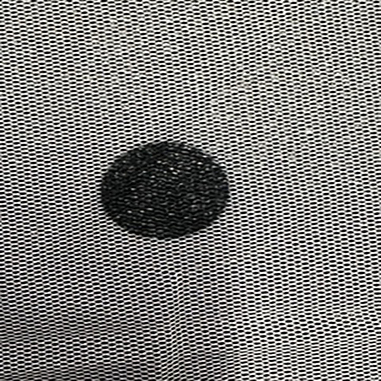 Mesh Fabric Flocked Dot Black 50"