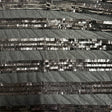 Polyester Mesh Fabric with Piano Sequin Stripe