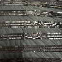 Polyester Mesh Fabric with Piano Sequin Stripe