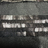 Polyester Mesh Fabric with Piano Sequin Stripe