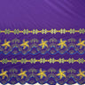 Polyester Embroidered Double Border Fabric