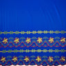 Polyester Embroidered Double Border Fabric