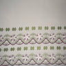 Polyester Embroidered Double Border Fabric