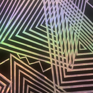 Hologram Foil Nylon Spandex Fabric