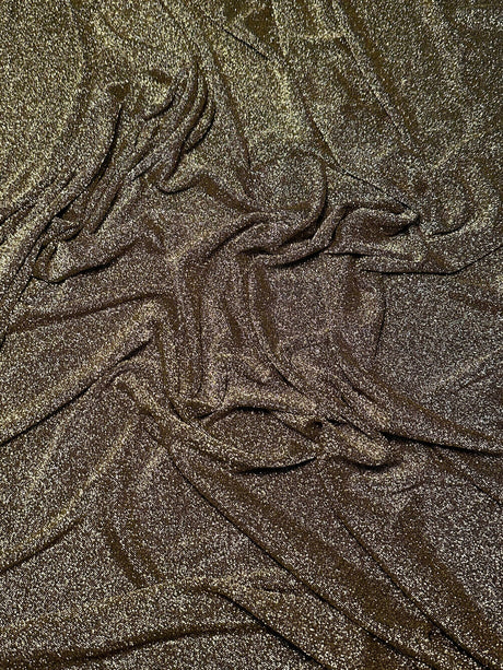 Gold Metallic Lurex Spandex Knit