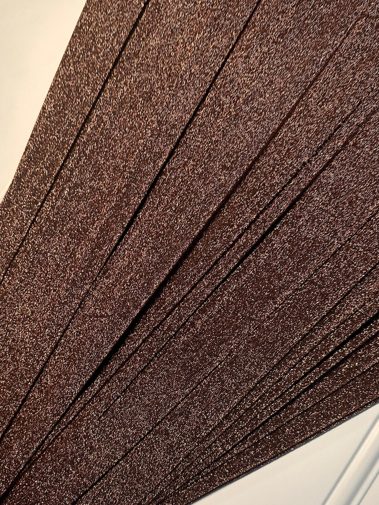 Bronze Copper Stretch Lurex Knit