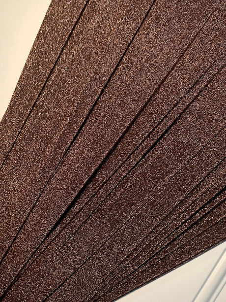 Bronze Copper Stretch Lurex Knit