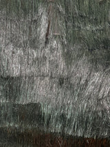 Silver Metallic Fringe Mesh Fabric