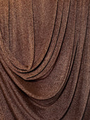 Bronze Copper Stretch Lurex Knit