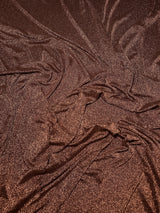 Bronze Copper Stretch Lurex Knit