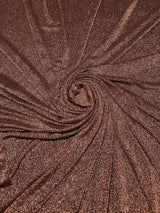 Bronze Copper Stretch Lurex Knit