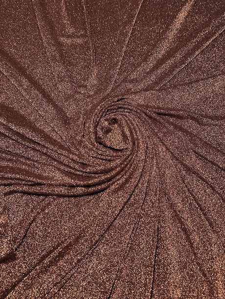 Bronze Copper Stretch Lurex Knit