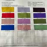Nylon Spandex 4-Way Stretch Shiny Tricot Color Card