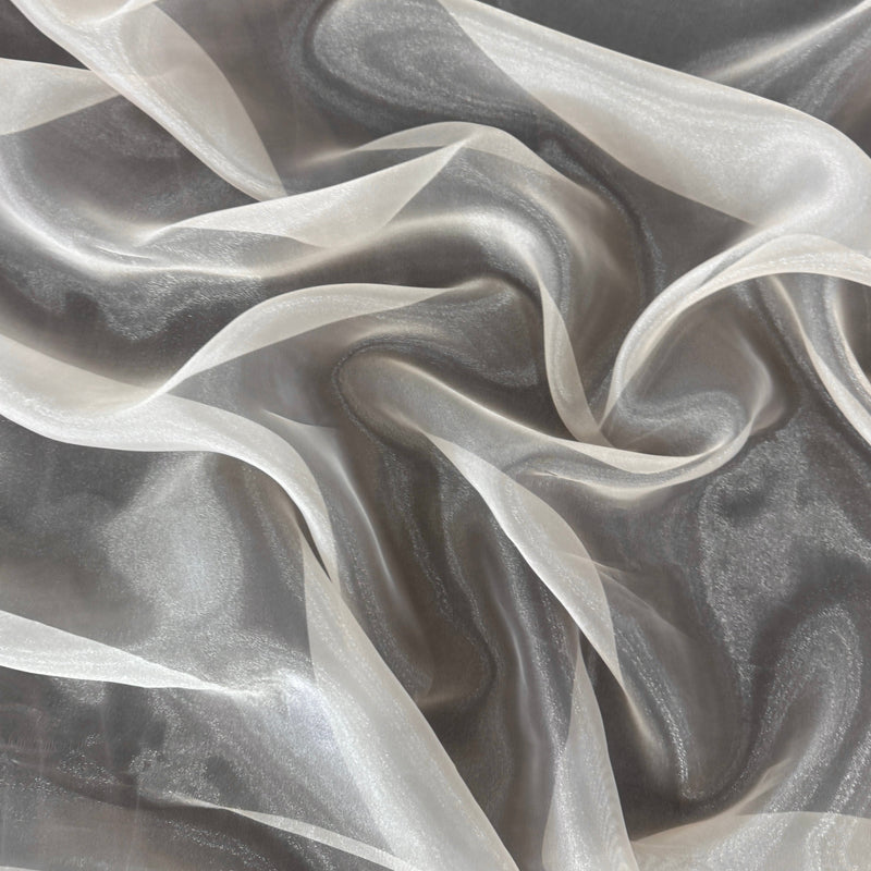 Sheer Crystal Organza Ivory