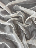 Sheer Crystal Organza Ivory
