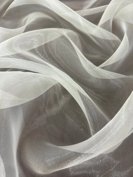 Sheer Crystal Organza Ivory