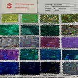 Hologram Broken Glass Spandex Color Card