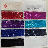 Polyester Spandex Sequin Fabric Color Card