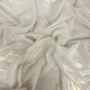 Metallic Liquid Reflective Foil Chiffon Fabric - Gold, White, Black, Pearl White, Silver, Metallic Foil, 59/60" Width (1 Yard)