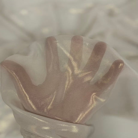 Metallic Foil Chiffon Fabric