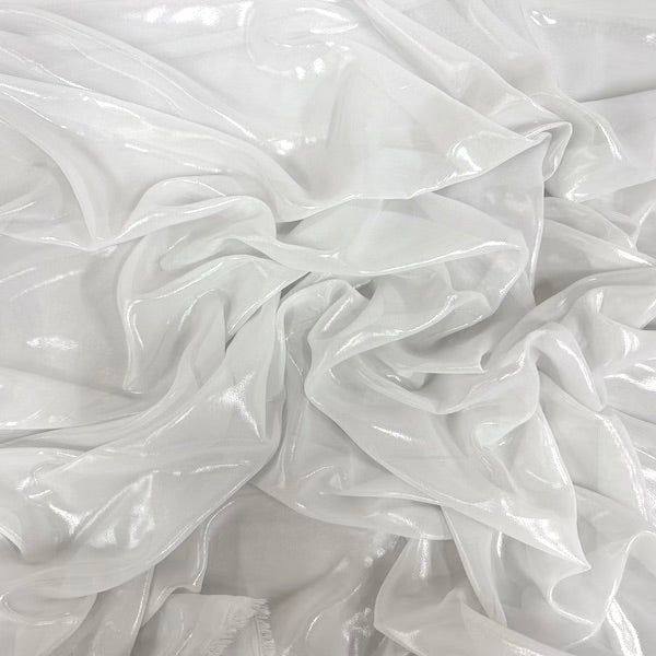 Metallic Foil Chiffon Fabric