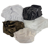Metallic Liquid Reflective Foil Chiffon Fabric - Gold, White, Black, Pearl White, Silver, Metallic Foil, 59/60" Width (1 Yard)