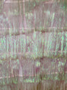 White Iridescent Fringe Metallic Mesh