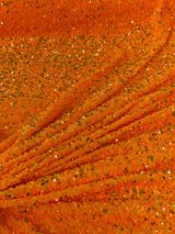 Sequin Velvet Orange