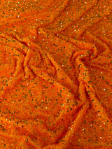 Sequin Velvet Orange