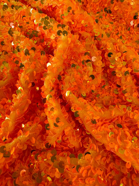 Sequin Velvet Orange