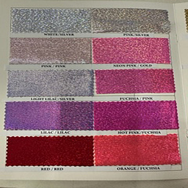 Nylon Spandex Foggy Foil Color Card