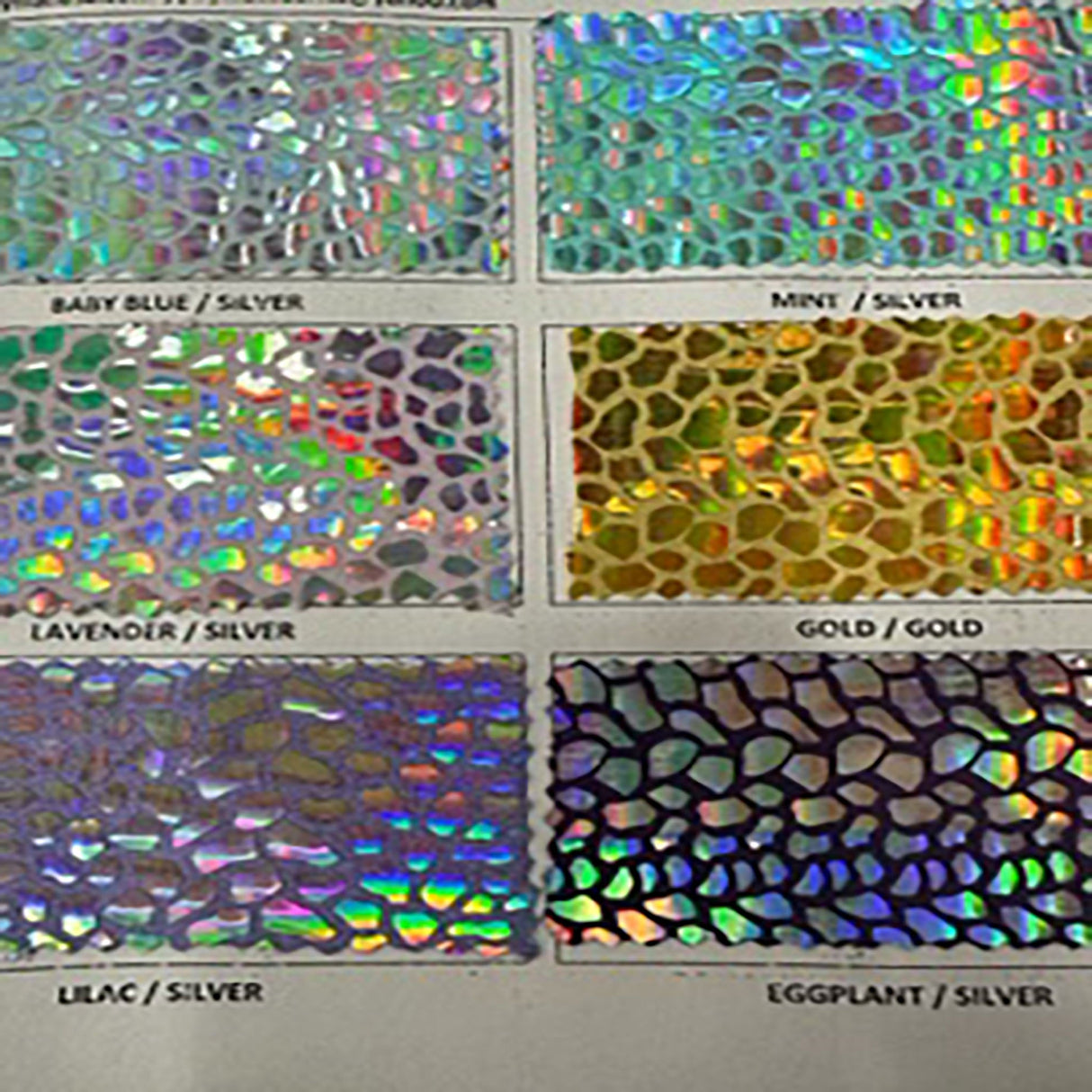 Cobra Sequin Stretch Nylon Spandex Color Card