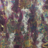4-Way Stretch Foil Fabric Crystal Splash Multi Foil