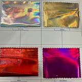 Hologram Color Card Stretch Polyester Spandex