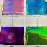 Hologram Color Card Stretch Polyester Spandex