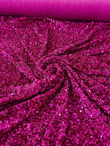 Sequin Velvet Magenta