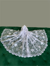 Bridal White Dainty Lace on Mesh